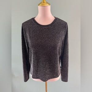 H&M Divided Sparkly Black Top, Small